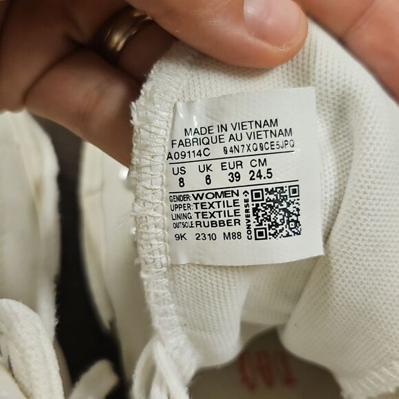 Converse Chuck Taylor All Star Lift Platform Y2K Heart High Top Sneaker size 8 - Picture 8 of 9